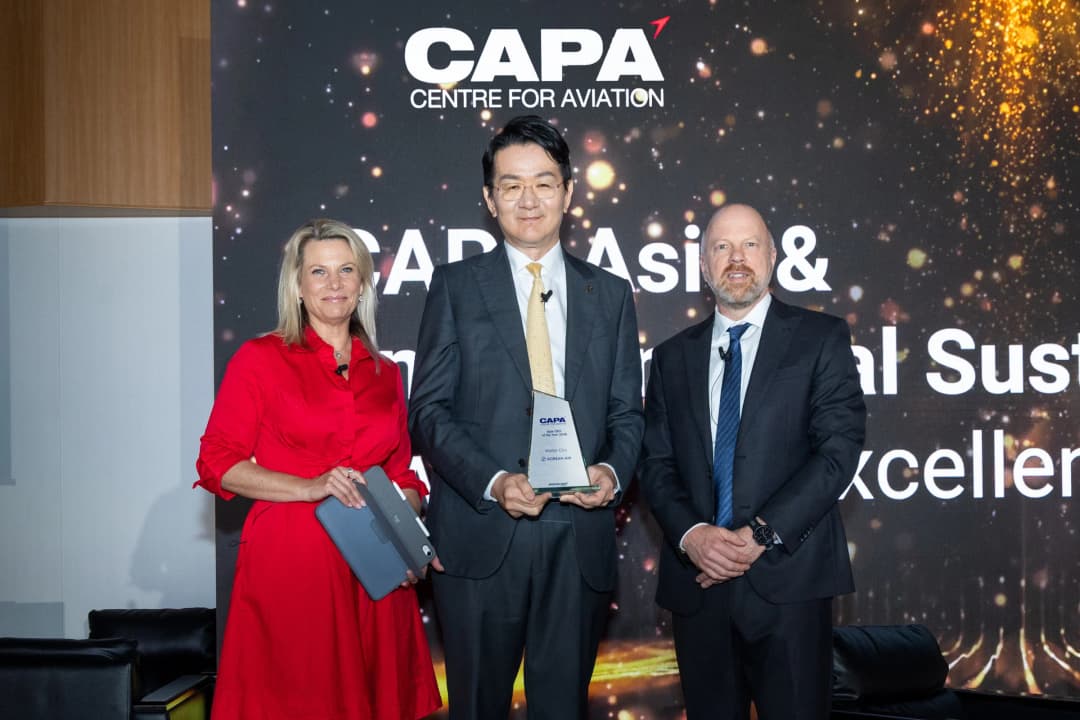 CAPA 올해의 항공사 경영자상 수상한 조원태 회장